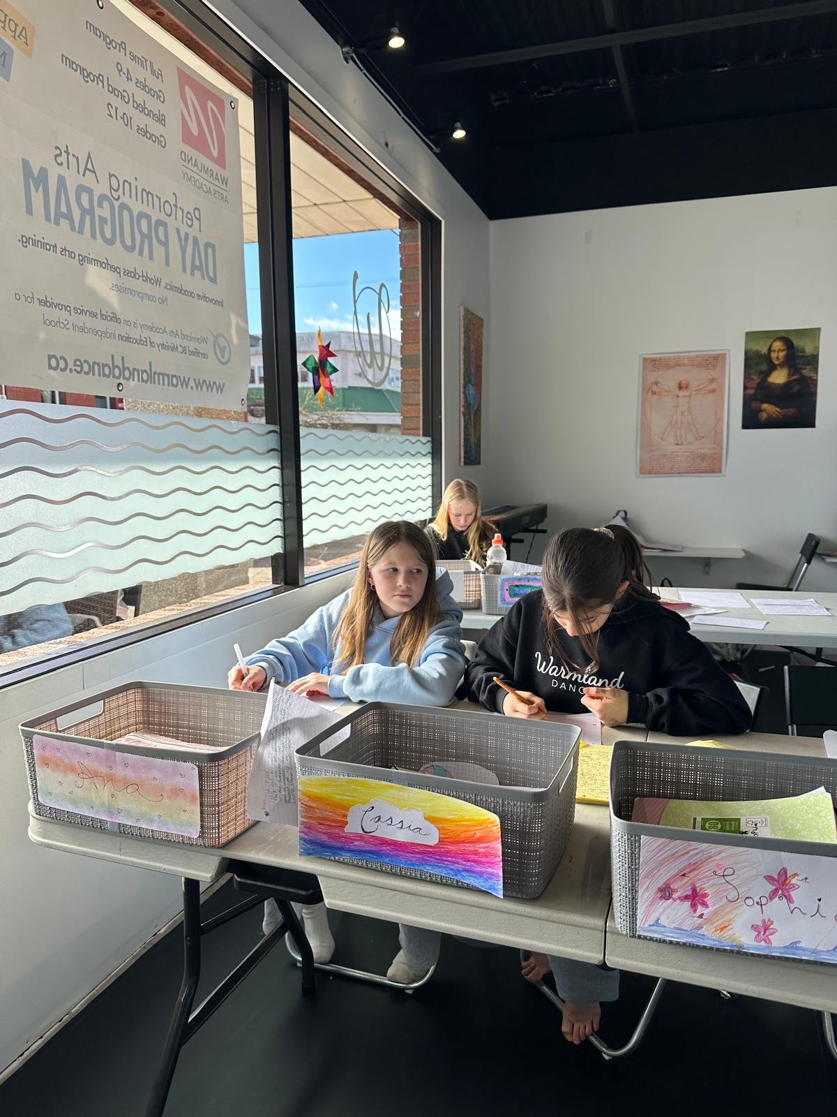 Students learning together in the classroom