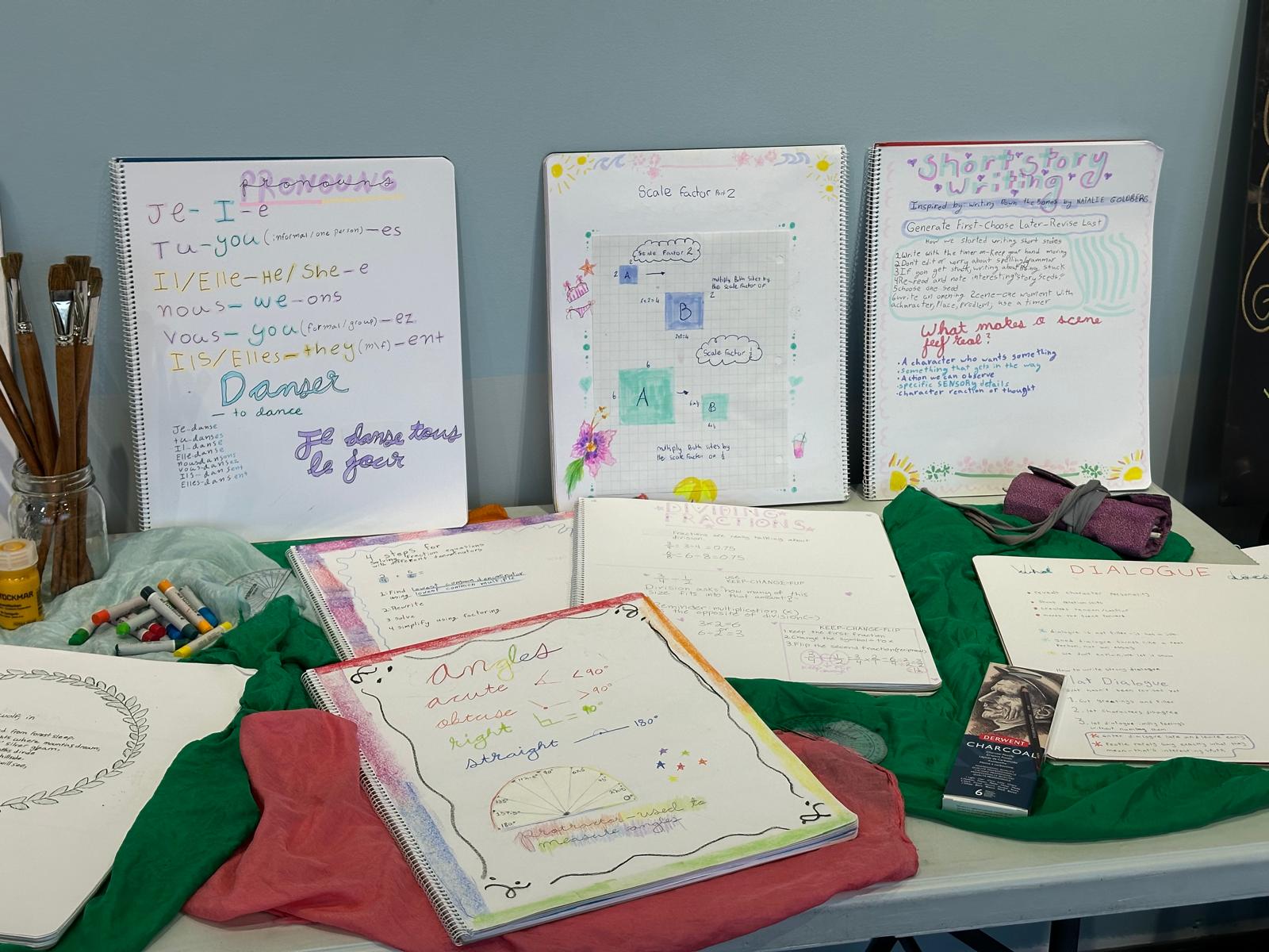 Students collaborating during classroom learning at Warmland Arts Academy