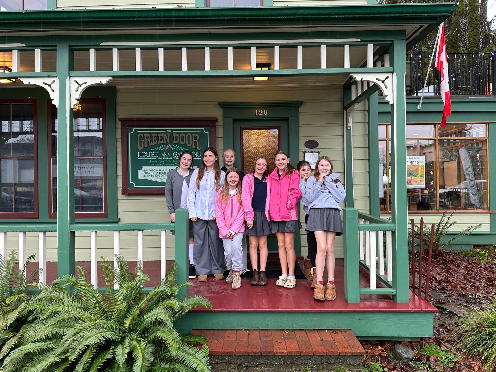 Students on a field trip experience